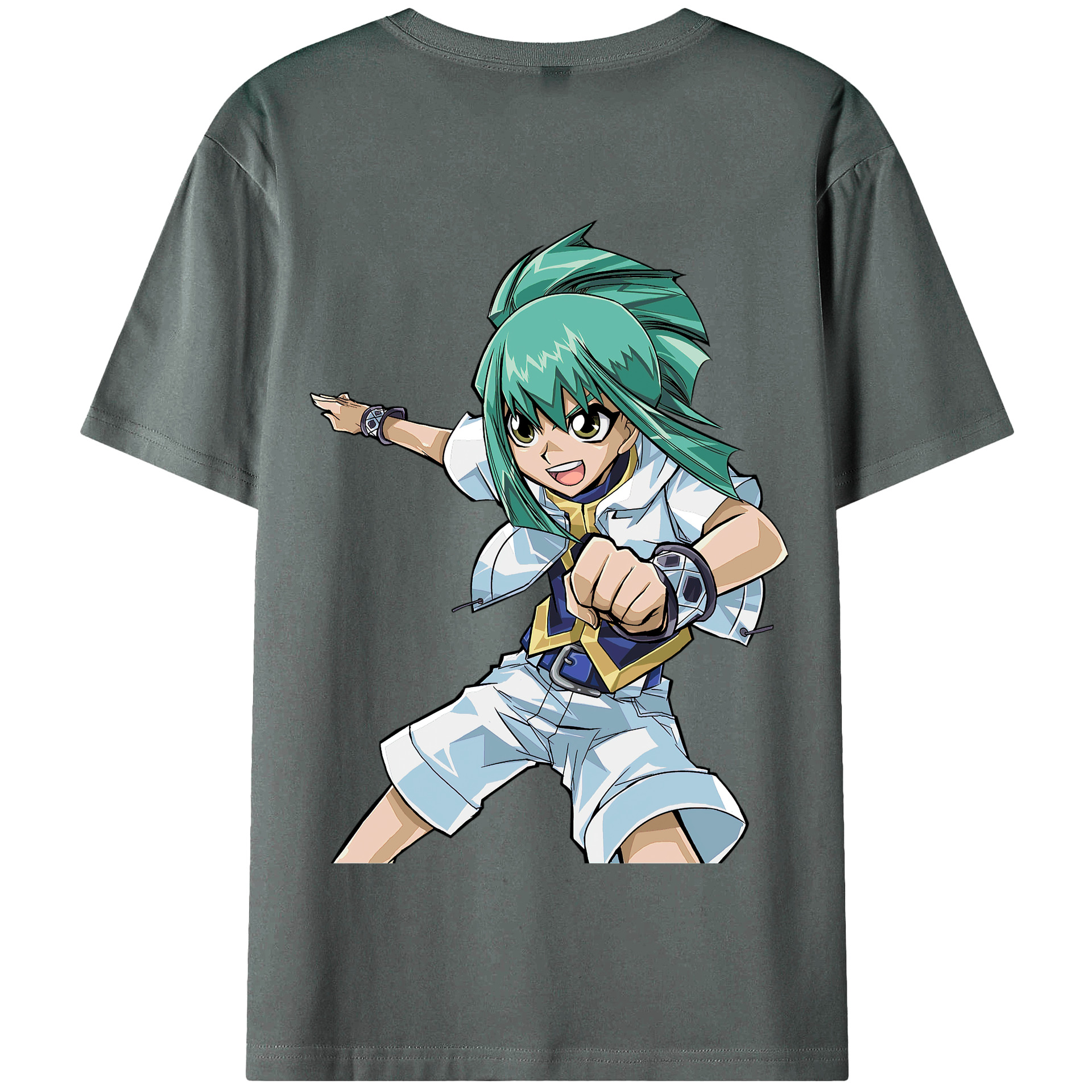 （画像用） 遊☆戯☆王 Yu-Gi-Oh! 綿100％半袖Tシャツ（背面プリント）